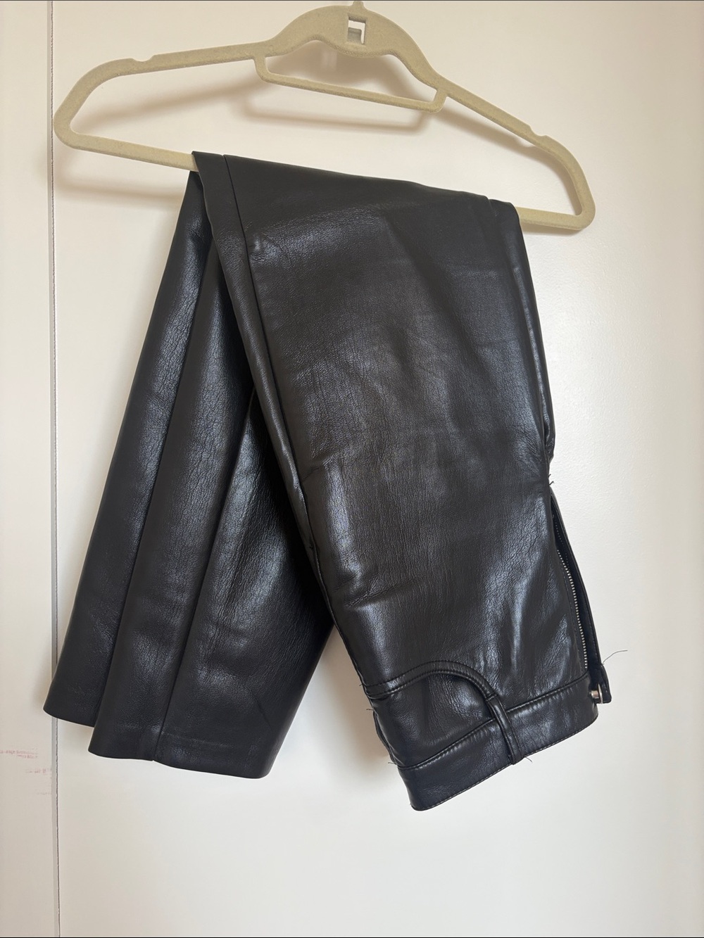 Aritzia Sleek Black Faux Leather Pants